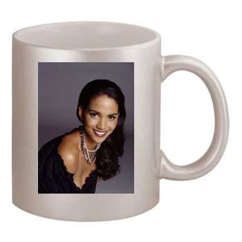 Halle Berry 11oz Metallic Silver Mug