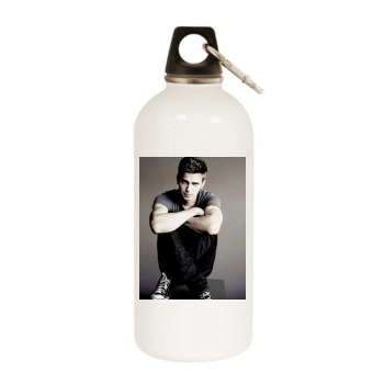 Hayden Christensen White Water Bottle With Carabiner