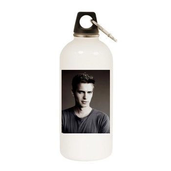 Hayden Christensen White Water Bottle With Carabiner