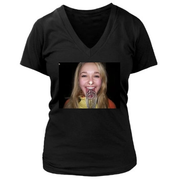 Hayden Panettiere Women's Deep V-Neck TShirt