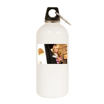 Heidi Klum White Water Bottle With Carabiner