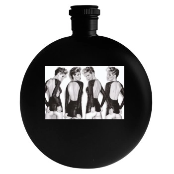 Heidi Klum Round Flask