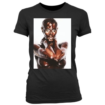 Heidi Klum Women's Junior Cut Crewneck T-Shirt