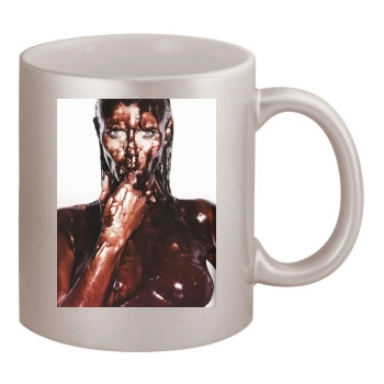 Heidi Klum 11oz Metallic Silver Mug