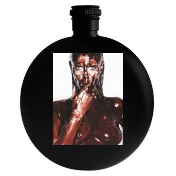 Heidi Klum Round Flask