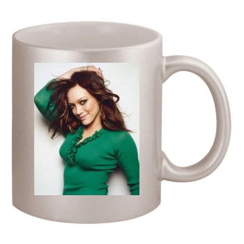 Hilary Duff 11oz Metallic Silver Mug