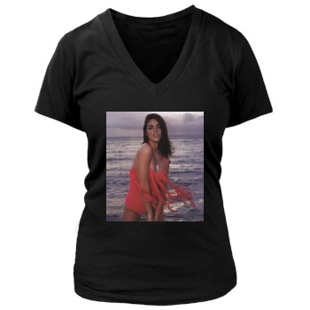 Hilary Rhoda Women's Deep V-Neck TShirt