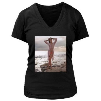 Hilary Rhoda Women's Deep V-Neck TShirt