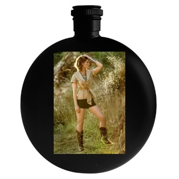 Hilary Swank Round Flask