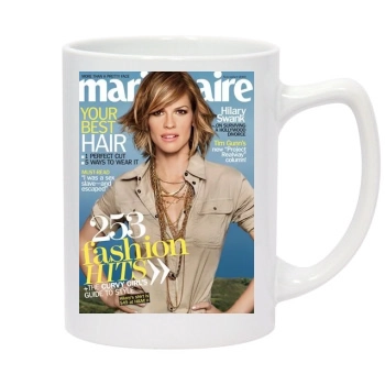 Hilary Swank 14oz White Statesman Mug