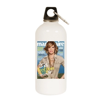 Hilary Swank White Water Bottle With Carabiner