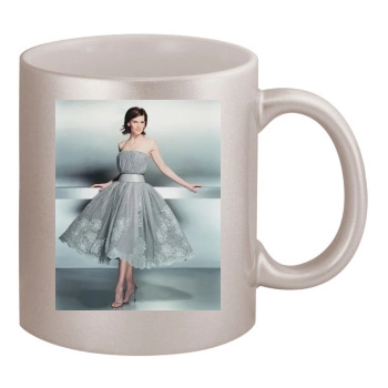 Hilary Swank 11oz Metallic Silver Mug