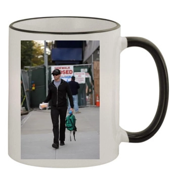 Hugh Jackman 11oz Colored Rim & Handle Mug