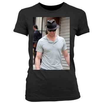 Hugh Jackman Women's Junior Cut Crewneck T-Shirt