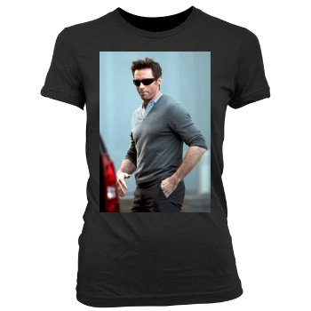 Hugh Jackman Women's Junior Cut Crewneck T-Shirt