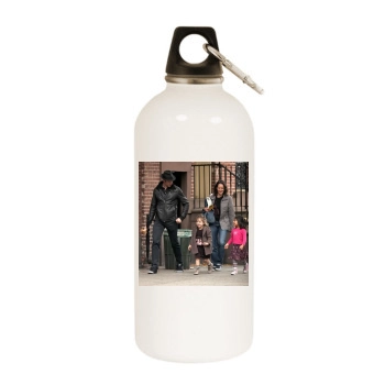 Hugh Jackman White Water Bottle With Carabiner