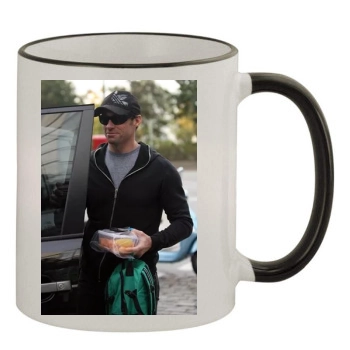 Hugh Jackman 11oz Colored Rim & Handle Mug