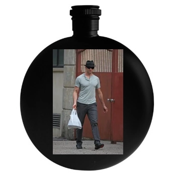 Hugh Jackman Round Flask