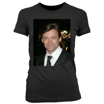 Hugh Jackman Women's Junior Cut Crewneck T-Shirt