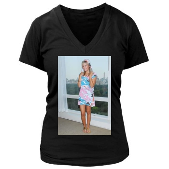 Ashley Tisdale Women's Deep V-Neck TShirt