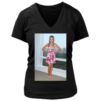 Ashley Tisdale Women's Deep V-Neck TShirt