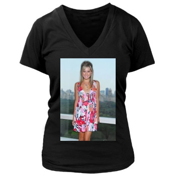 Ashley Tisdale Women's Deep V-Neck TShirt