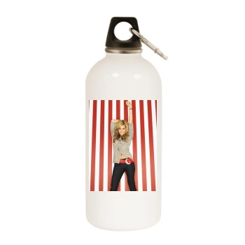 Ashley Tisdale White Water Bottle With Carabiner