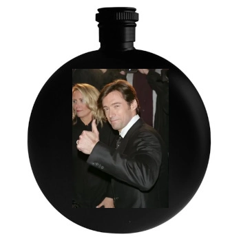 Hugh Jackman Round Flask