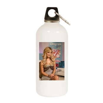 Ashley Tisdale White Water Bottle With Carabiner