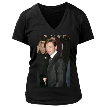 Hugh Jackman Women's Deep V-Neck TShirt