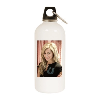 Ashley Tisdale White Water Bottle With Carabiner