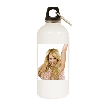 Ashley Tisdale White Water Bottle With Carabiner