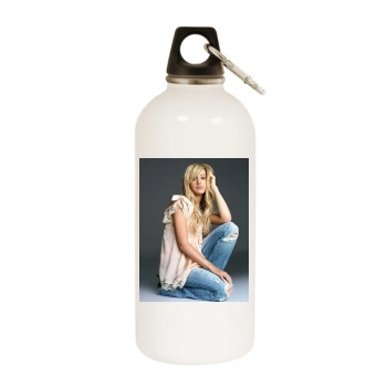 Ashley Tisdale White Water Bottle With Carabiner