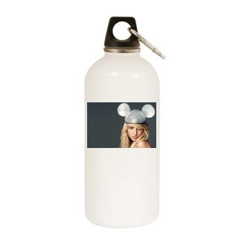 Ashley Tisdale White Water Bottle With Carabiner