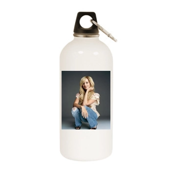 Ashley Tisdale White Water Bottle With Carabiner