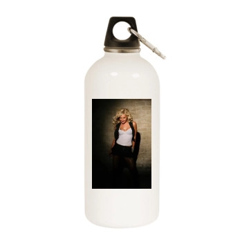 Ashley Tisdale White Water Bottle With Carabiner