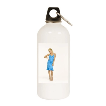 Ashley Tisdale White Water Bottle With Carabiner