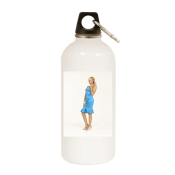 Ashley Tisdale White Water Bottle With Carabiner