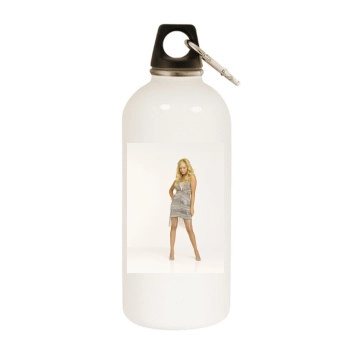 Ashley Tisdale White Water Bottle With Carabiner