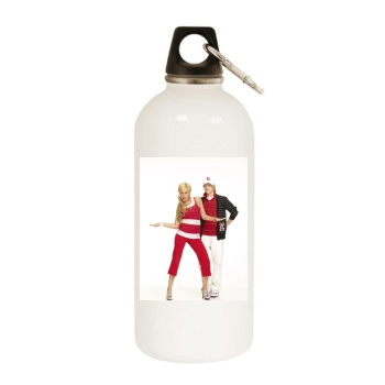 Ashley Tisdale White Water Bottle With Carabiner