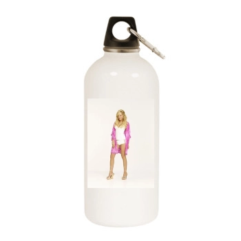 Ashley Tisdale White Water Bottle With Carabiner