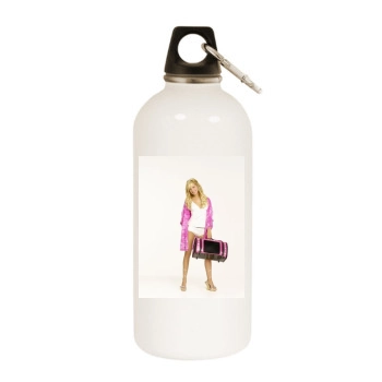 Ashley Tisdale White Water Bottle With Carabiner