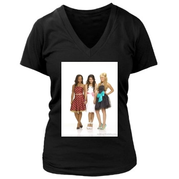 Ashley Tisdale Women's Deep V-Neck TShirt