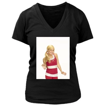 Ashley Tisdale Women's Deep V-Neck TShirt