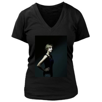 Ashley Tisdale Women's Deep V-Neck TShirt