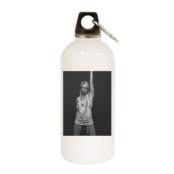 Ashley Tisdale White Water Bottle With Carabiner