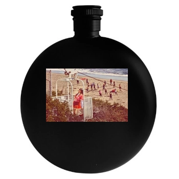 Selena Gomez Round Flask