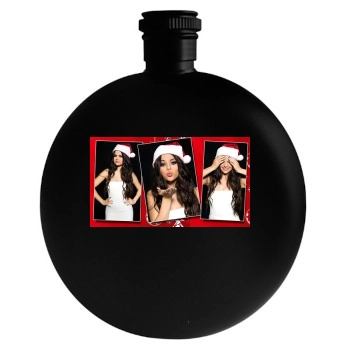 Selena Gomez Round Flask