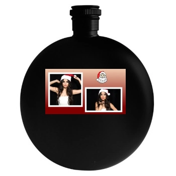 Selena Gomez Round Flask