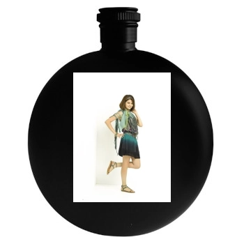 Selena Gomez Round Flask